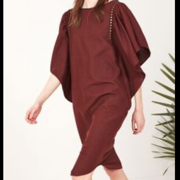 Ulla Johnson Dress Betti Andorra 100% Silk Embroidered Sequin Batwing Size 0 NWT - Picture 2 of 10